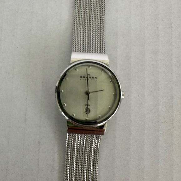 Skagen Silver-Tone Mesh Watch